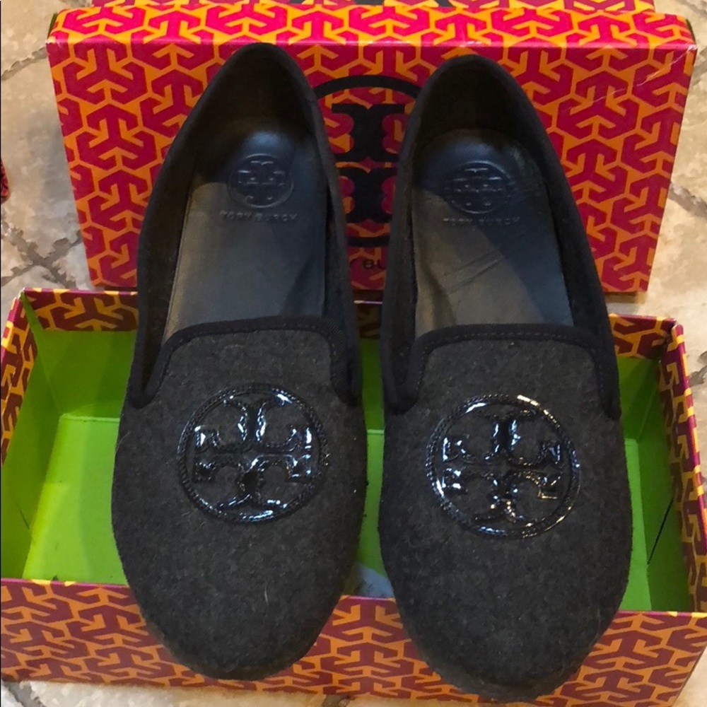 Tory Burch Black Slippers